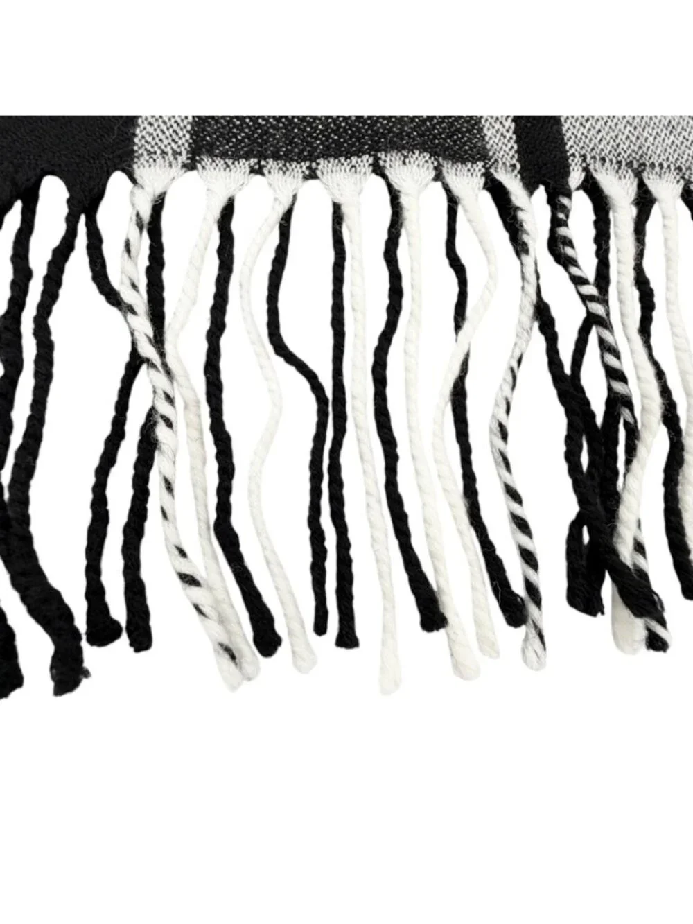 Dior Wool Logo Scarf with Fringe Black Gray 200 Width 70