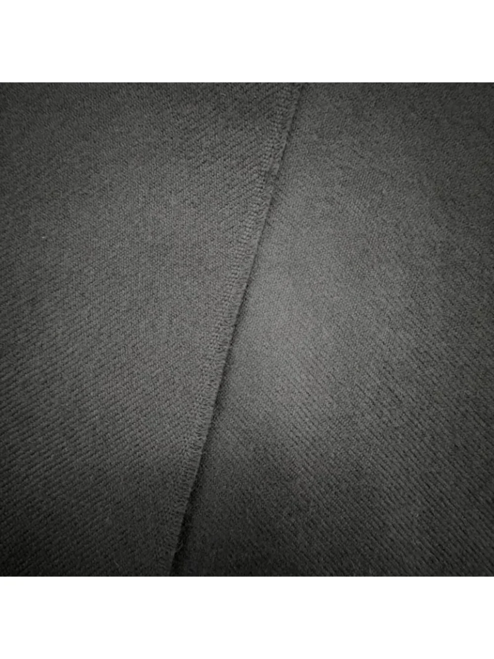 Dior Wool Logo Scarf with Fringe Black Gray 200 Width 70