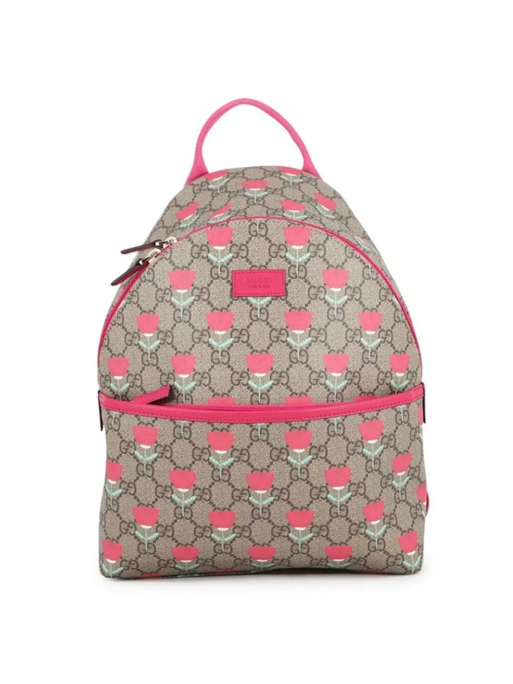 Gucci Backpack GG Supreme Flower Print Children Kids Kim Seungyoung