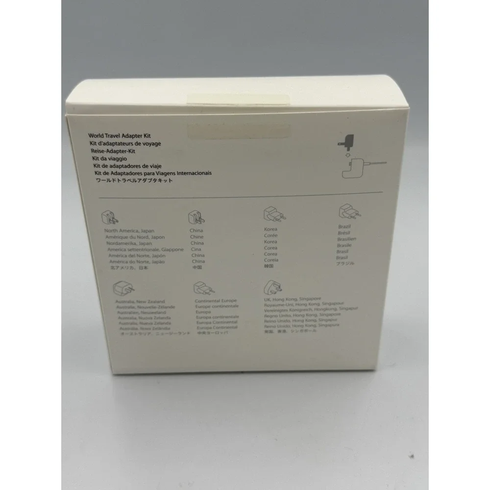 Apple World Travel Adapter Kit MD837AM/A White Brand New Open Box