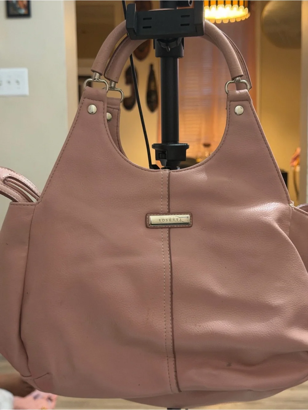 Rosetti Dusty Pink Leather Shoulder Bag