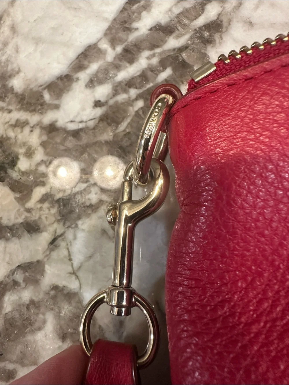Coach detail zip