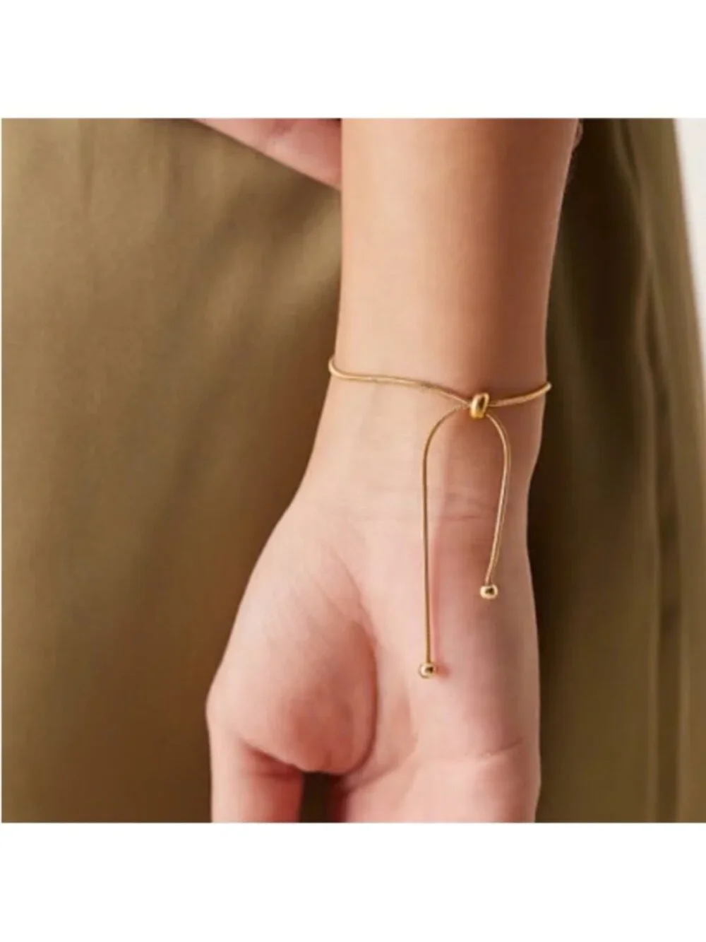 New! Gold Adjustable Stacking Bracelet (3040) NWOT