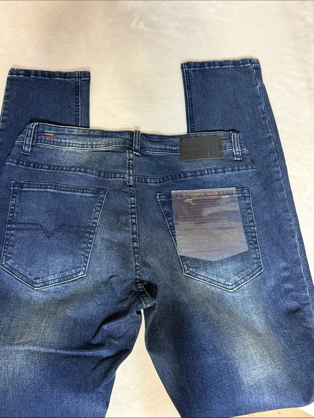 Diesel Sleenker Skinny Jeans Dark Blue 30x31 NWTS