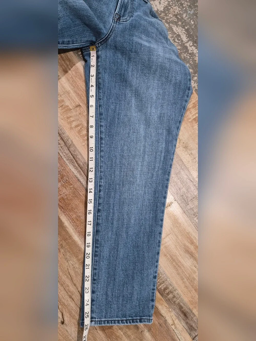 Talbots Modern Ankle Jeans Medium Wash Blue Denim Size 8