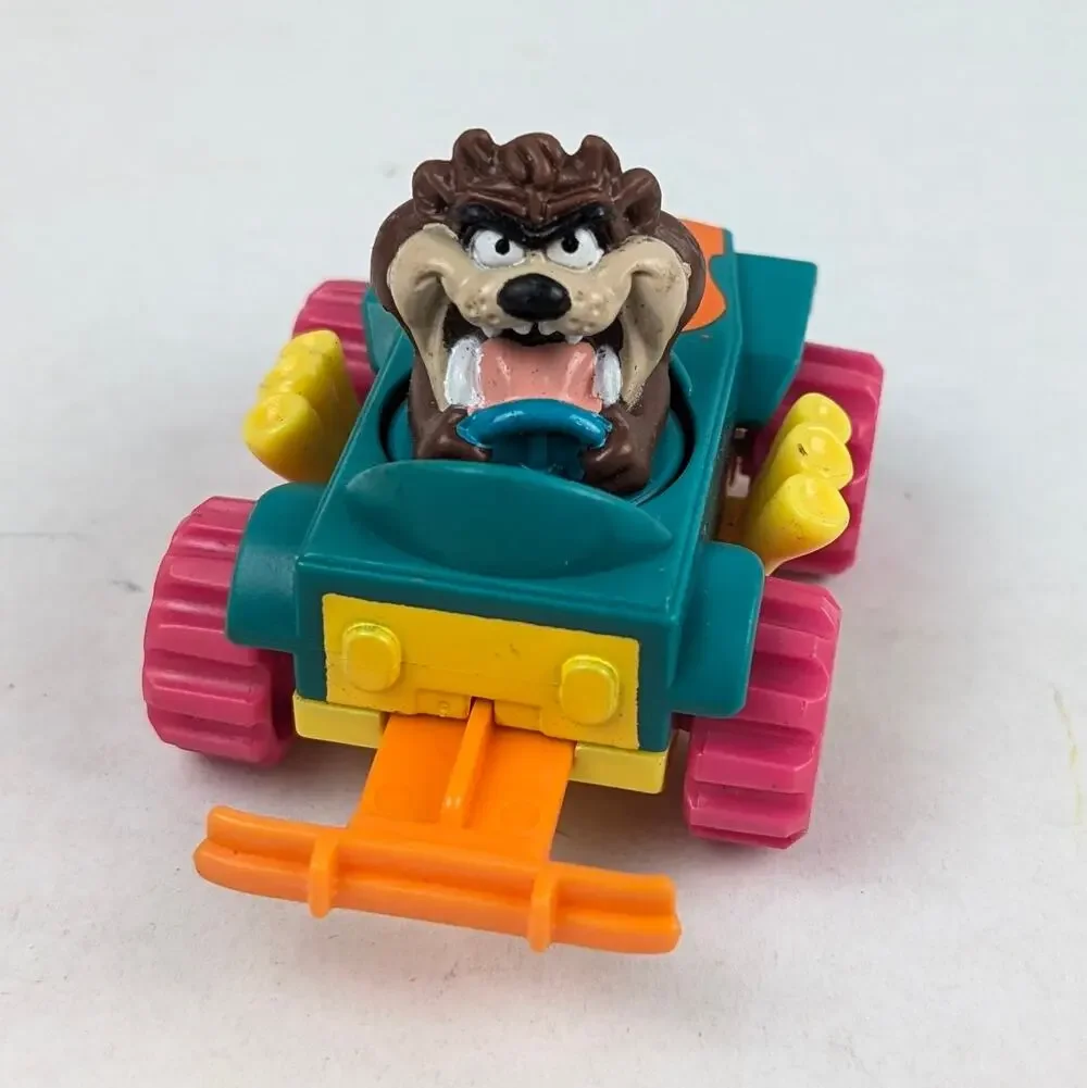 Vintage 1992 McDonald's Taz Quack-Up Car Looney Tunes Happy Meal Toy