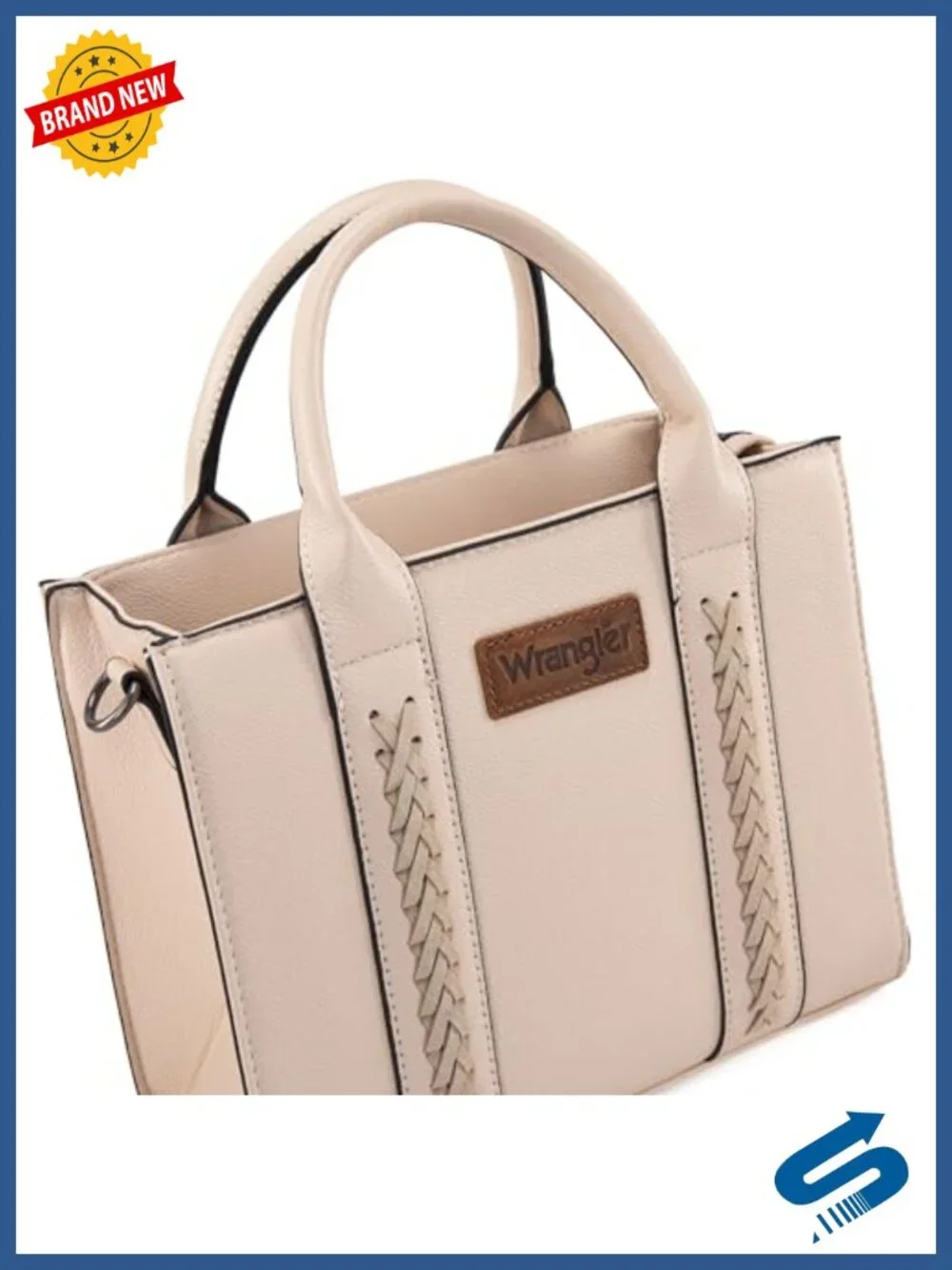 Faux Leather Tote Bag with Card Holder Satchel Crossbody