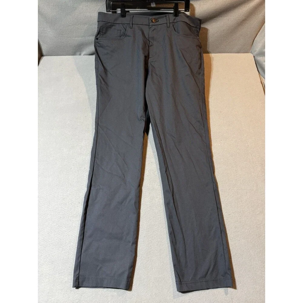 Public Rec Dealmaker Gray Grey 5-Pocket Pant Men 35*34 Performance Comfort NWOT