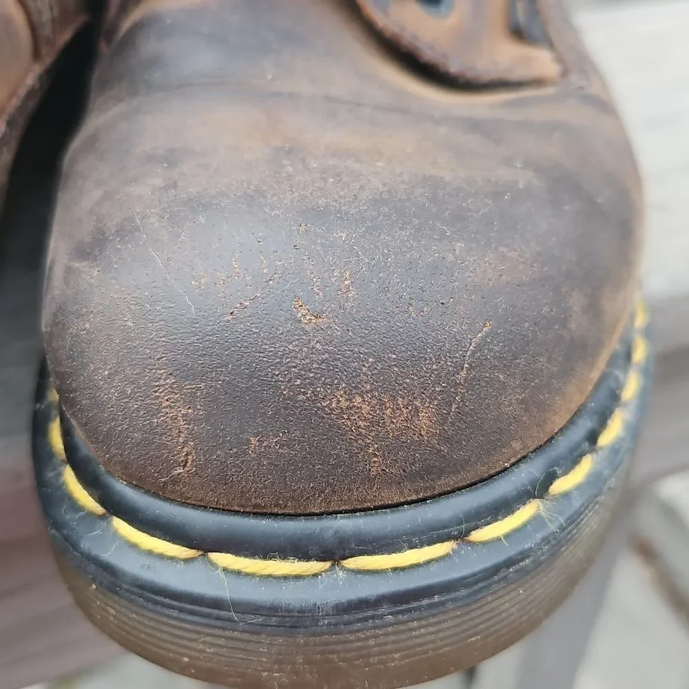 Dr. Martens Industrial Leather Work Shoes Size 9 Broken In