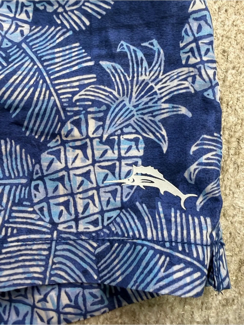 Tommy Bahama Navy Blue Pineapple Board Shorts