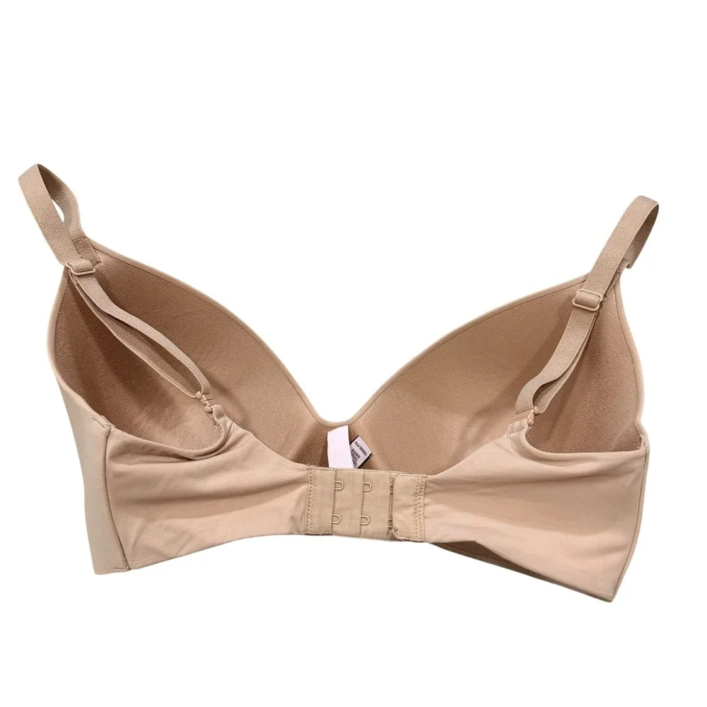Victorias Secret T-Shirt Lightly Lined Wireless Bra Nude Beige 32DDD F70