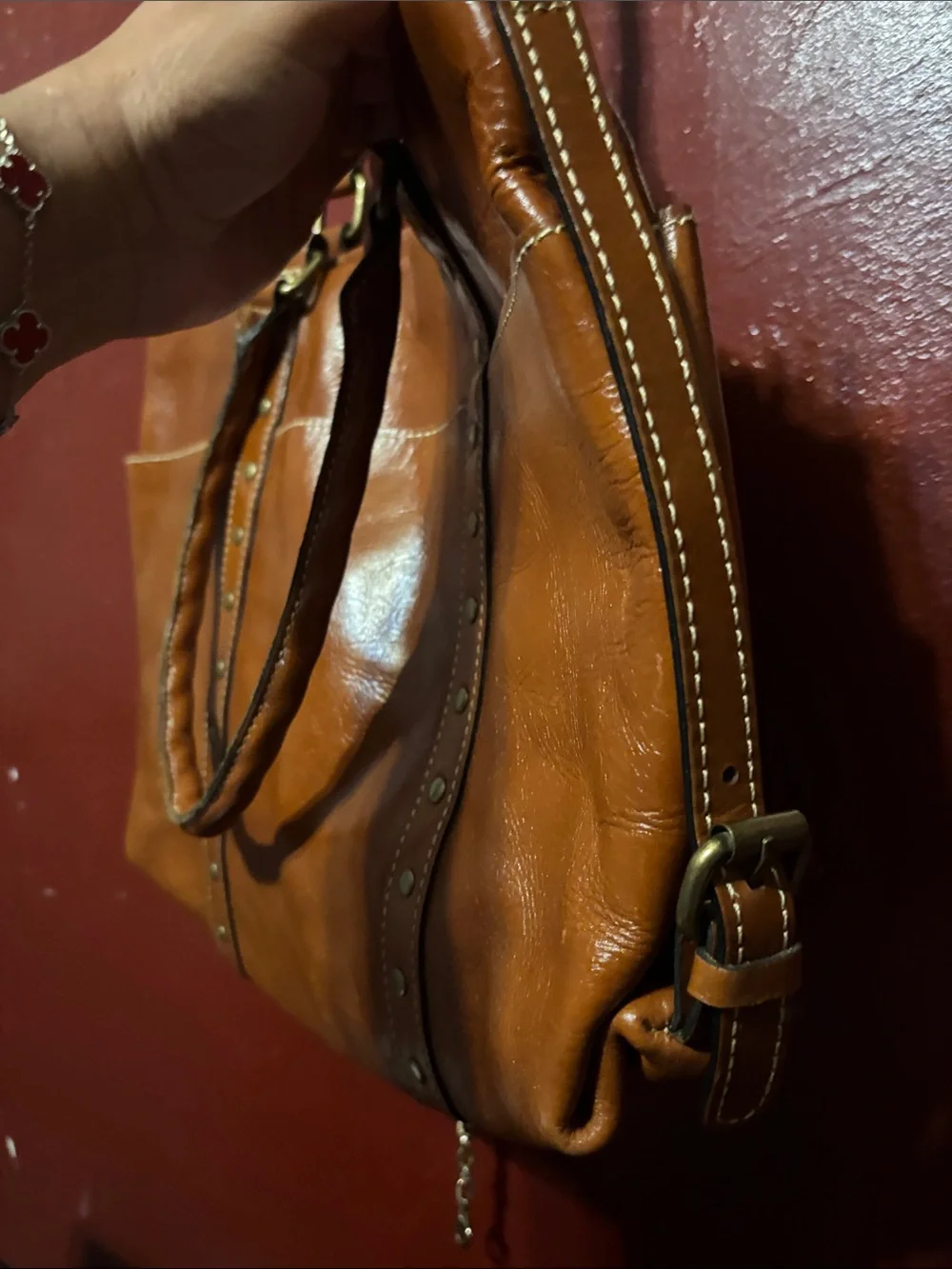 Patricia Nash sleek cognac