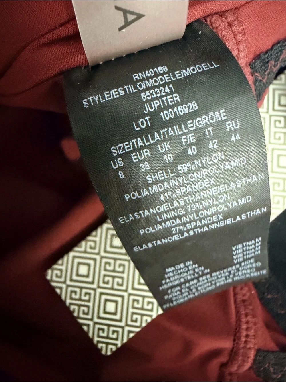 Miraclesuit Amoressa Solar Jupiter One Piece Swimsuit In Chestnut Size 8 NWT