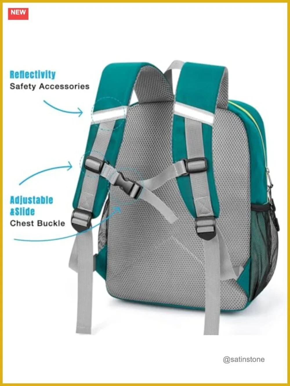 Kids Backpack for Elementary School 15in Water Resistant Polyester