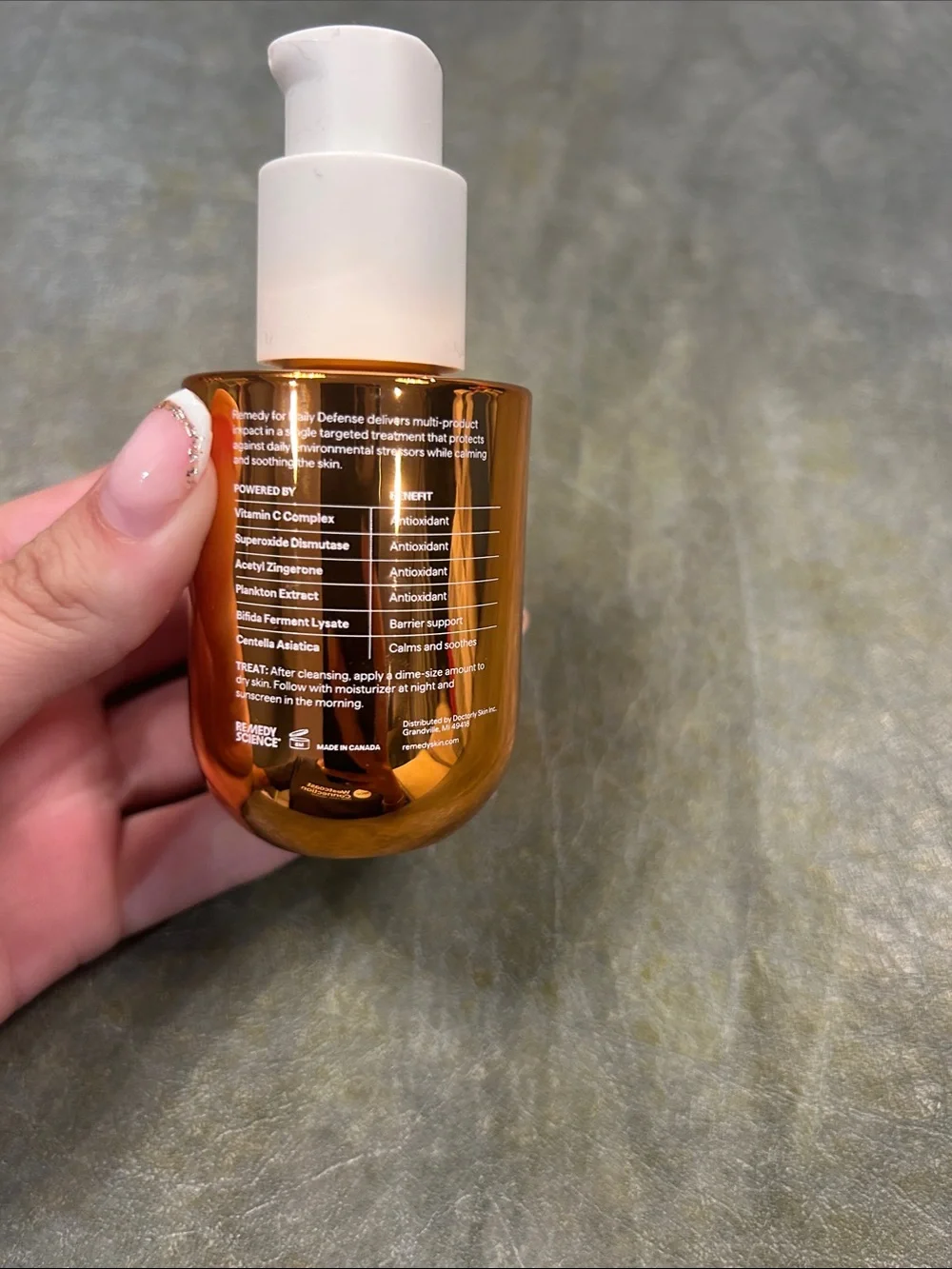Remedy for Daily Defense 15% Vitamin C Antioxidant Complex Brightening Serum.