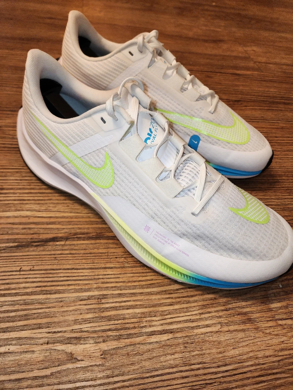 Size 11.5 - Nike Zoom Rival Fly 3 White Running Sneaker