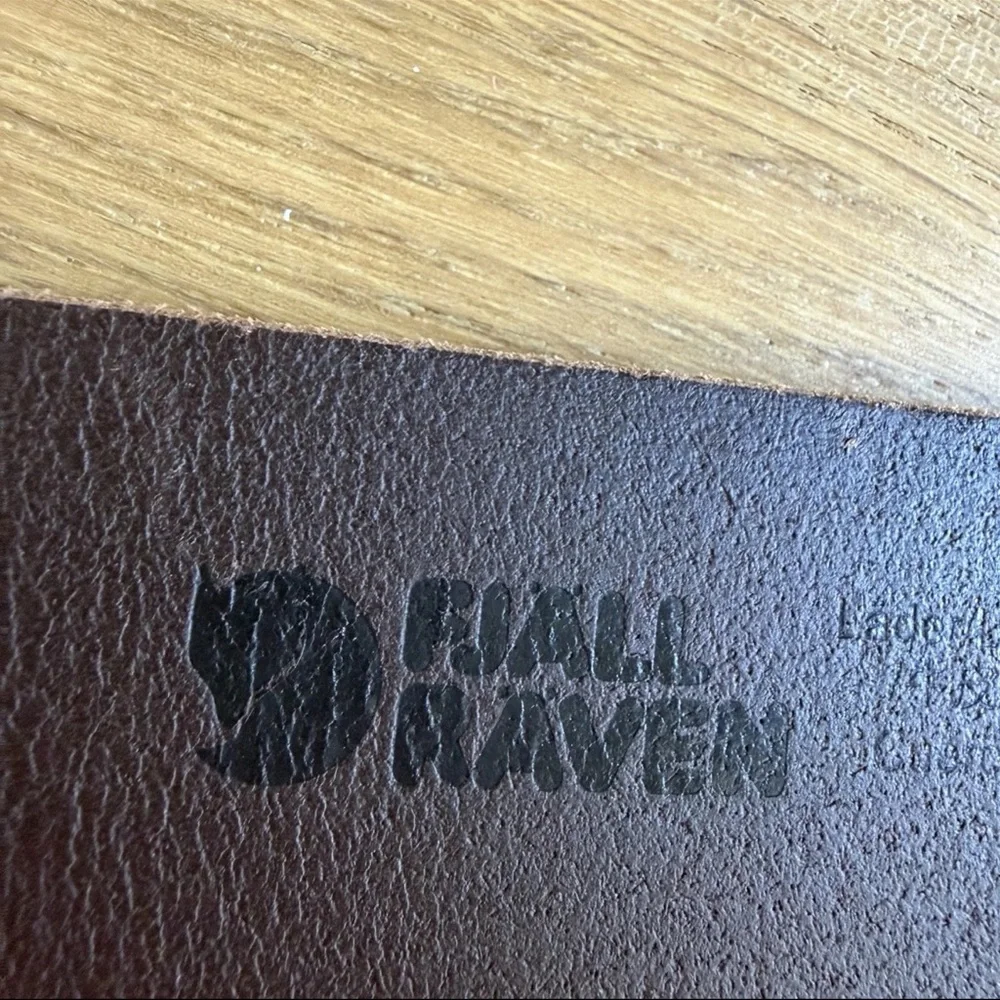 Fjällräven Singi Leather Belt Brown 4cm Brass Buckle Size 110 / 44 New With Tag