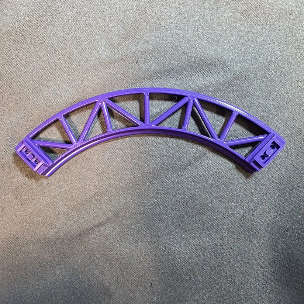 Lego Part 25061 Train Track Roller Coaster Curve 90° degrees Dark Purple