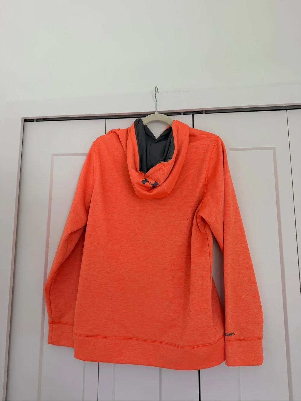 Under Armour Bright Orange Hoodie with Black Logo