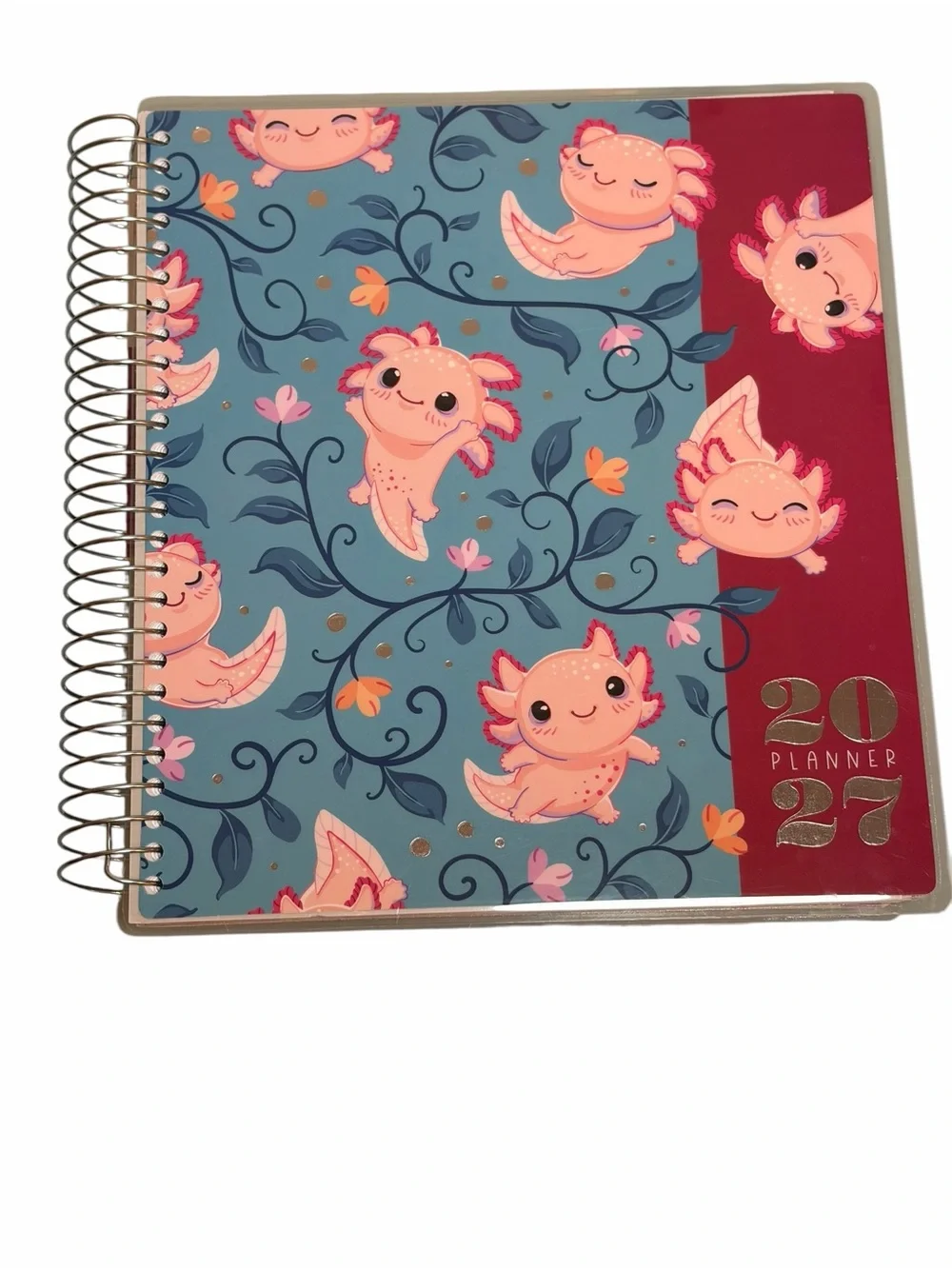 The Creative Expert Pink & Blue Axolotl 17-Month Planner 8/26 - 12/27