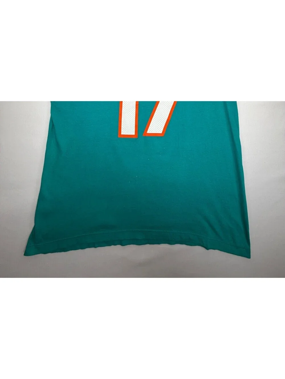 Nike Men's T-Shirt Miami Dolphin 17 Waddle NFL  Crew Neck Size Large Green