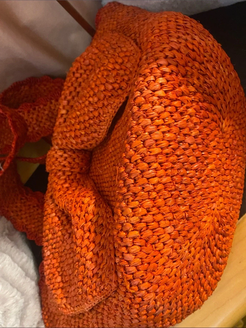 kate spade Orange Woven Bow Tote