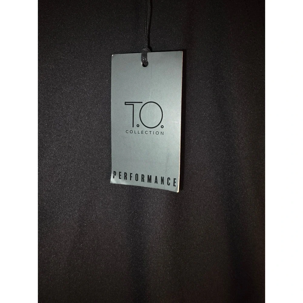 T.O. Collection Performance Boys Black DressPants Flat Front Size 1 TOLL 02-72FO