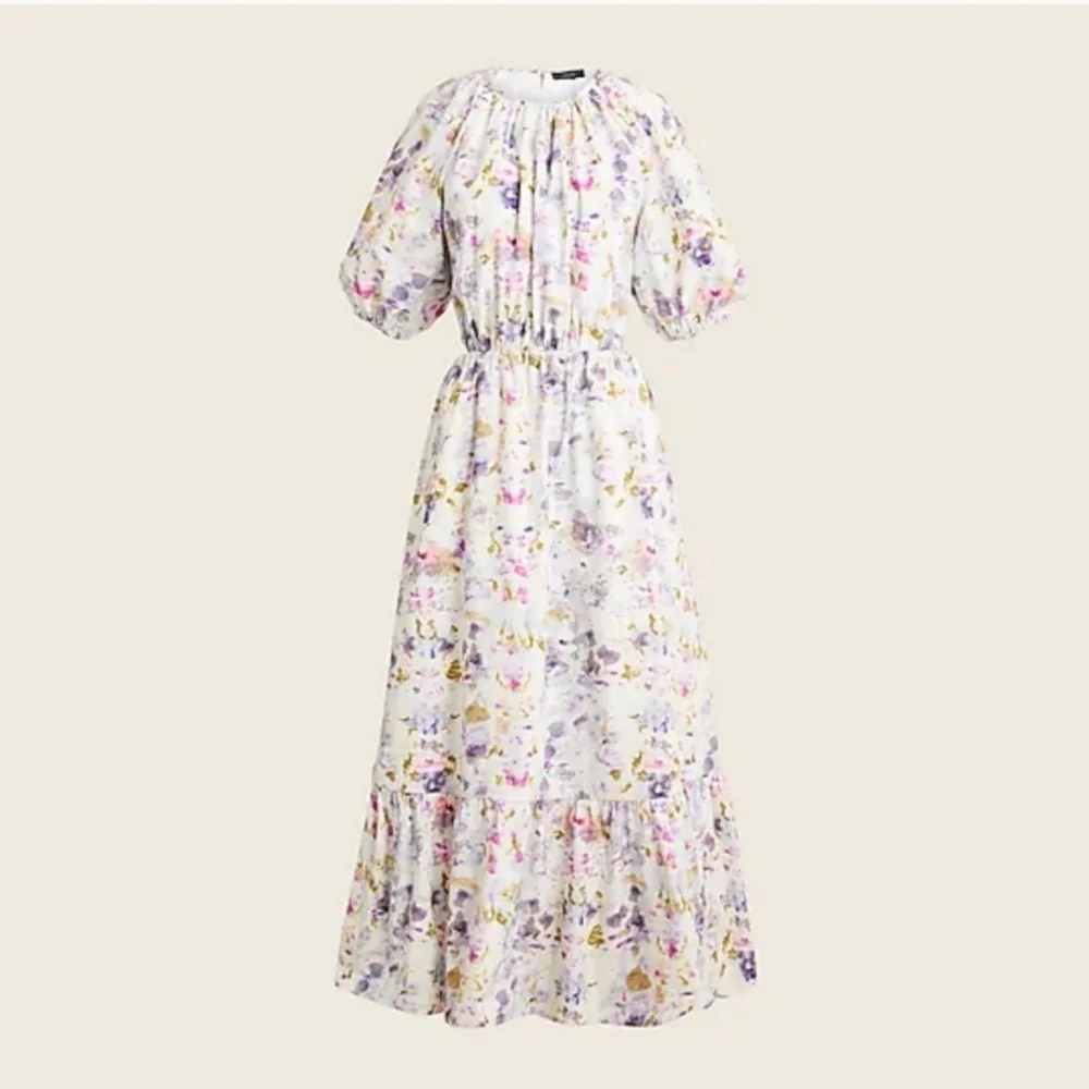 Flora Obscura X J.Crew side cutout dress in kaleidoscope floral Size 0  NEW