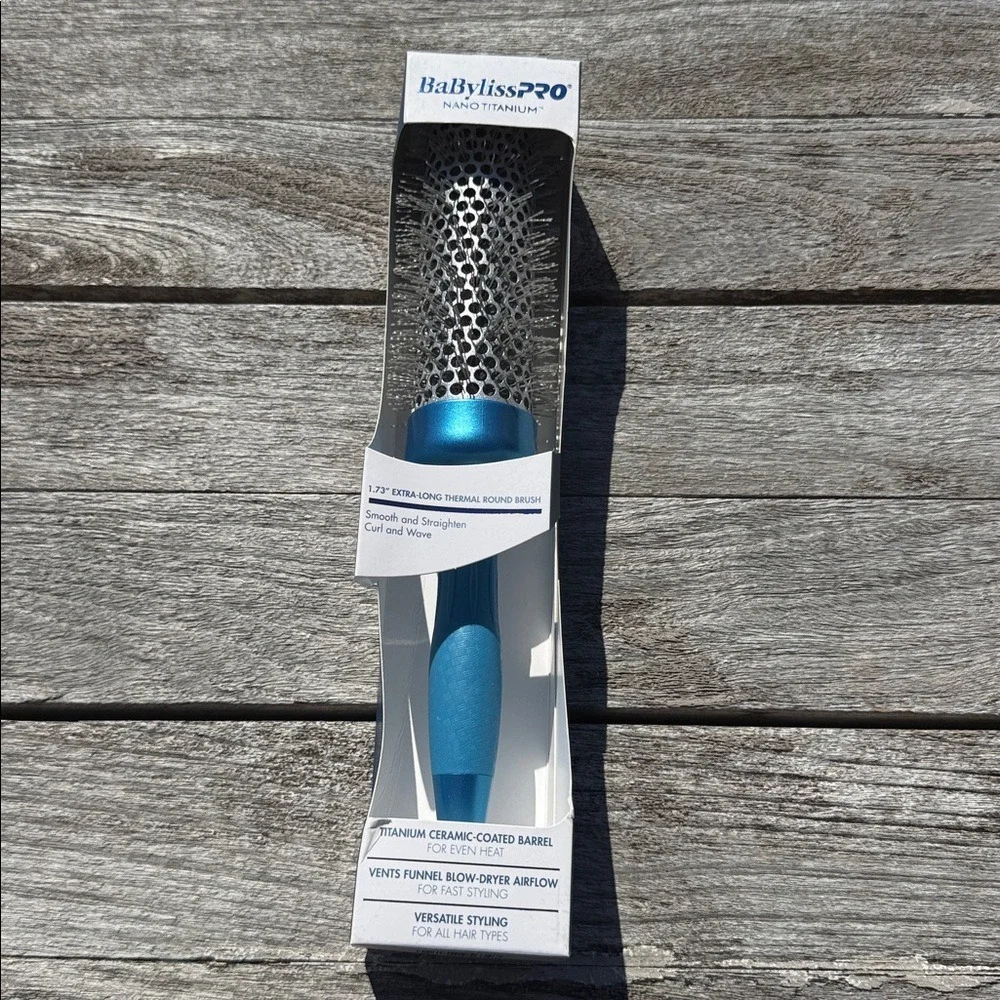 babyliss Nano Titanium Extra-Long Thermal Round‎ Brush NWT