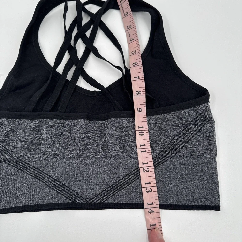 New Balance Gray Racer Back Sports Bra‎ Women's Size X-Large New Activewear