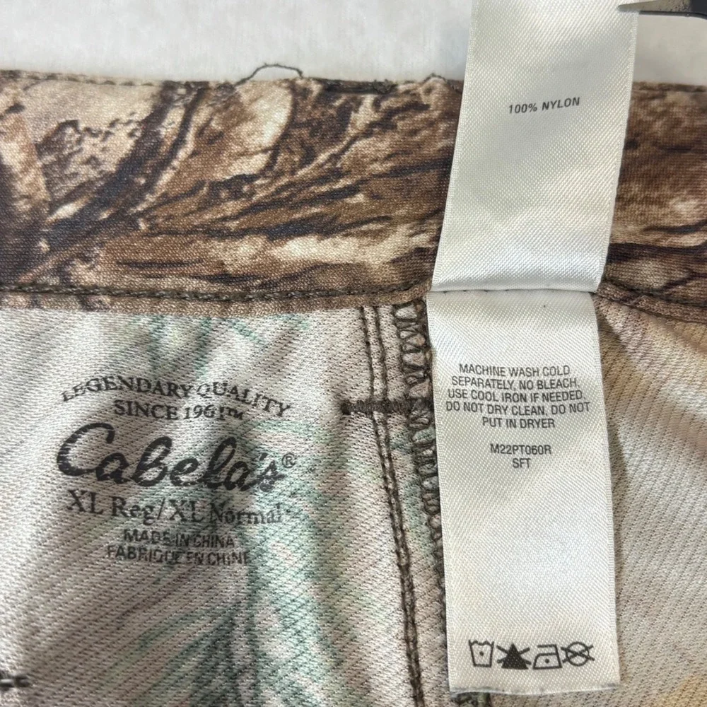 Cabelas Camo Cargo Pants Mens XL‎ Brown Realtree Camouflage Nylon Adjustable