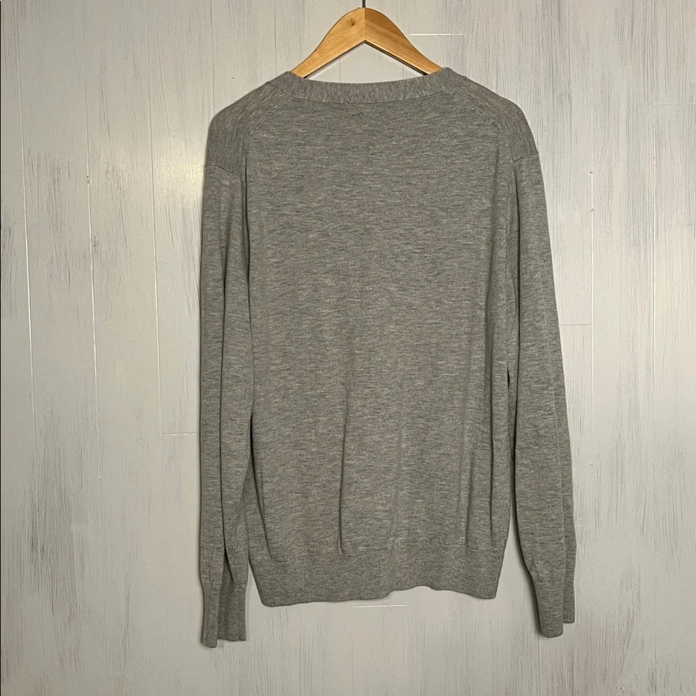 J. Crew Mercantile Gray Wool Blend Button Down Cardigan Size‎ L