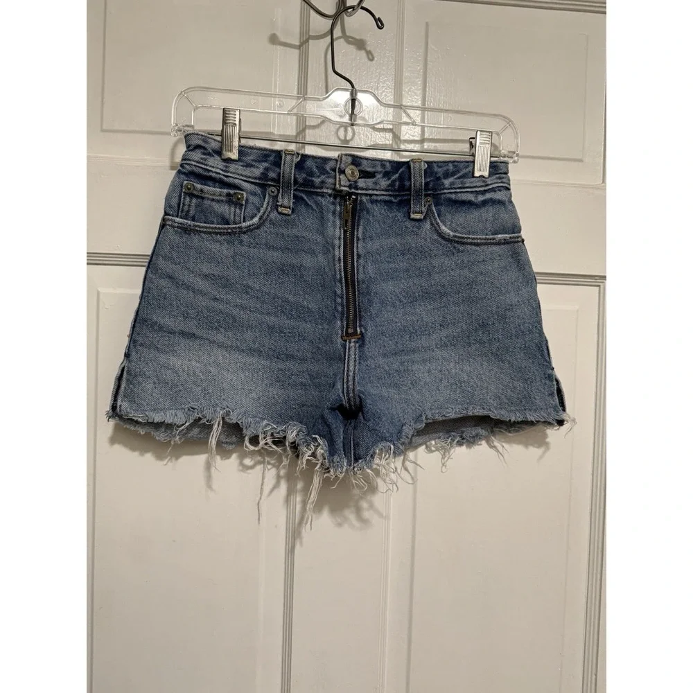 Abercrombie & Fitch Cut Off Jean Shorts Size 24/00 Annie High Rise Short