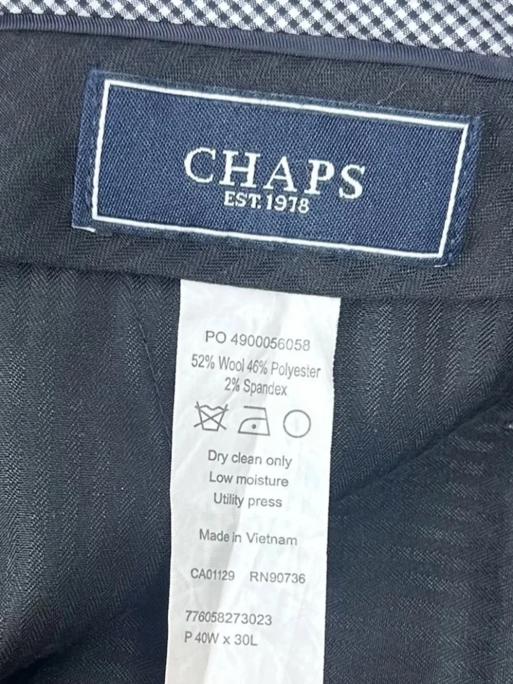 Chaps blazer measurements