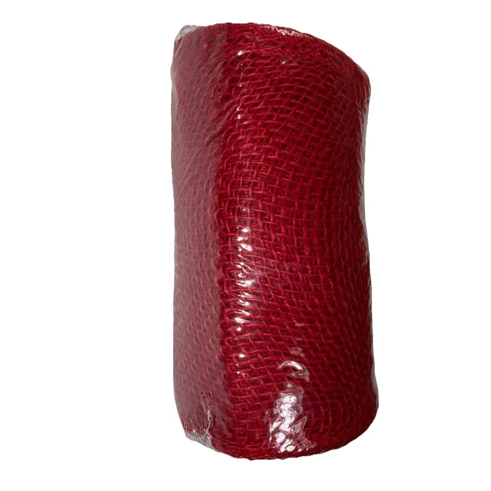 NEW Hobby Lobby Red Burlap Spool 6 in. x 5yd Wreaths Crafts‎ Sewing NIP 2014