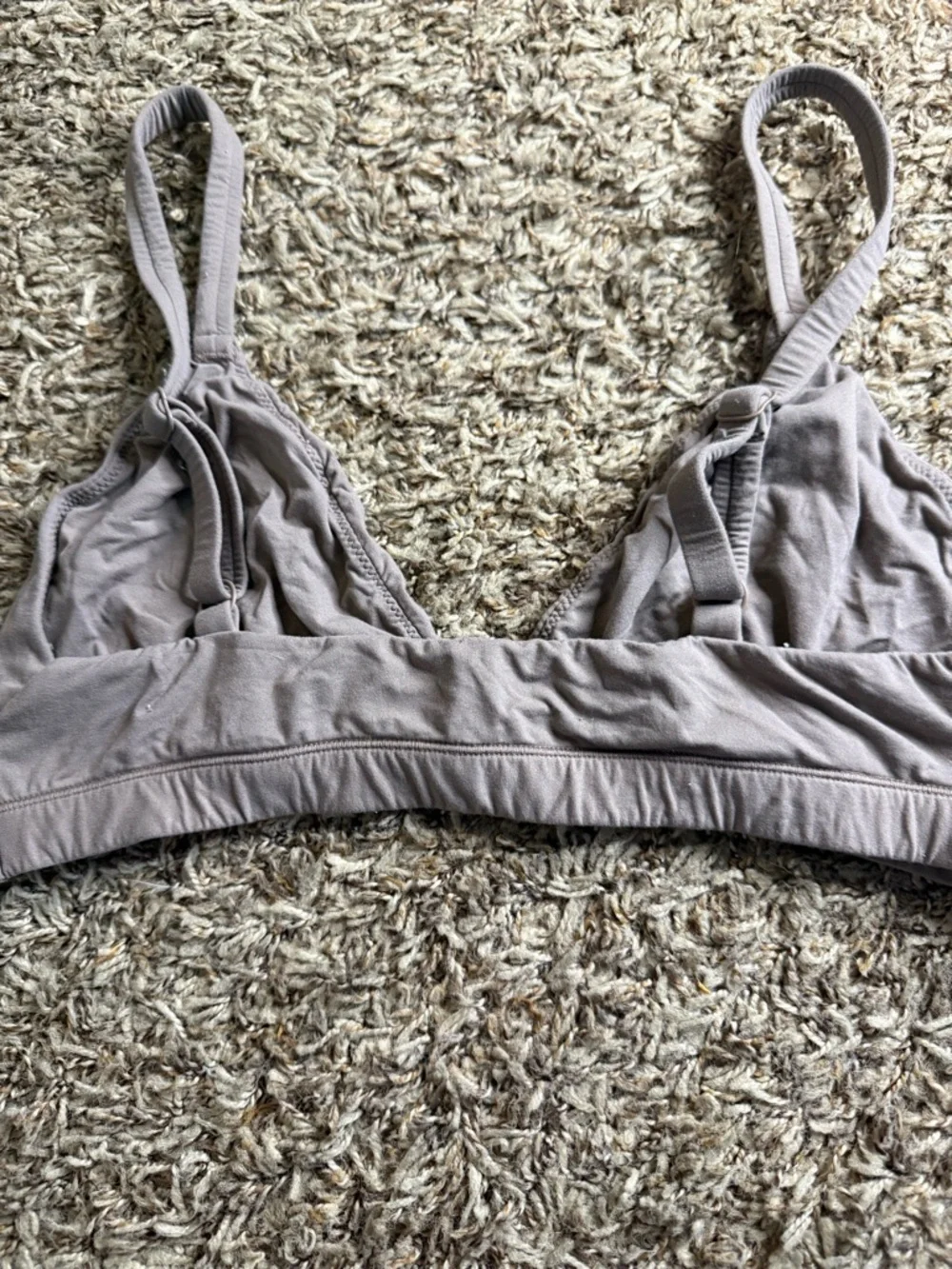 SKIMS‎ Triangle Bralette S/M Taupe Neutral Adjustable Straps Fits Everybody