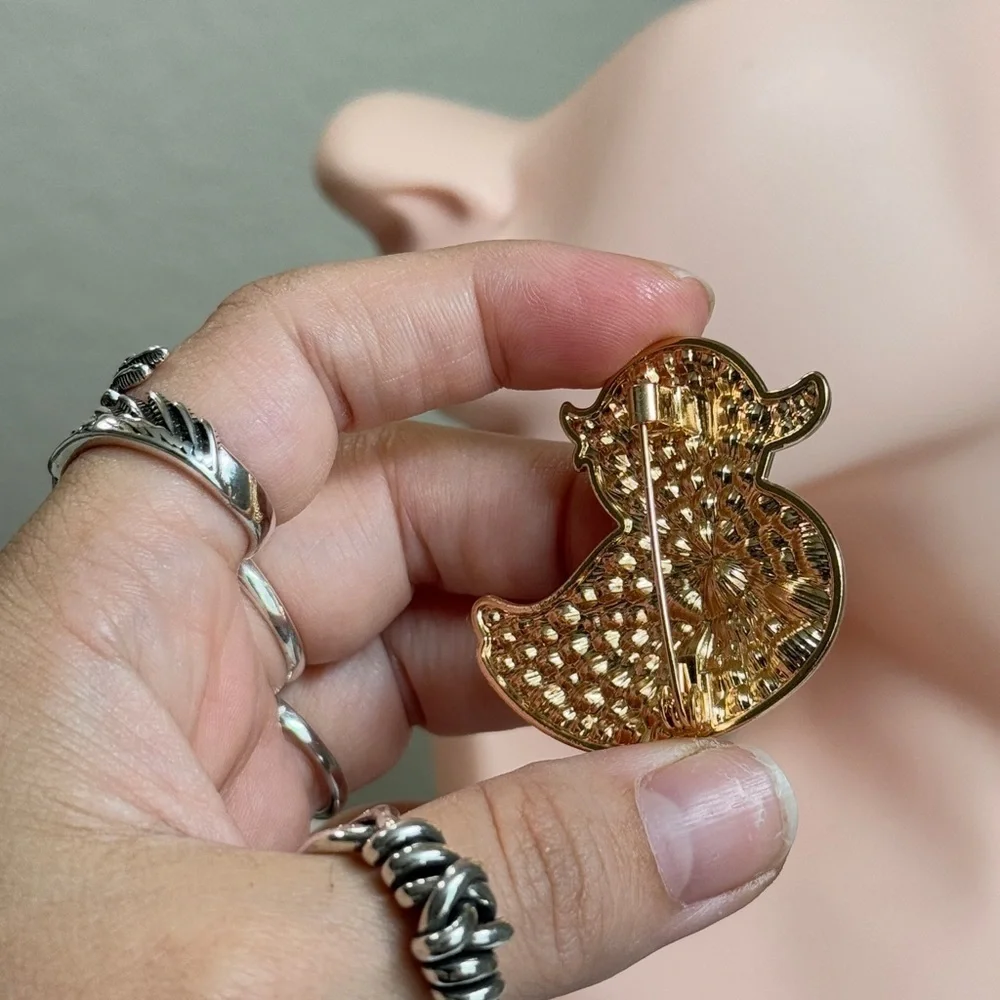 Cute Yellow Duck Brooch