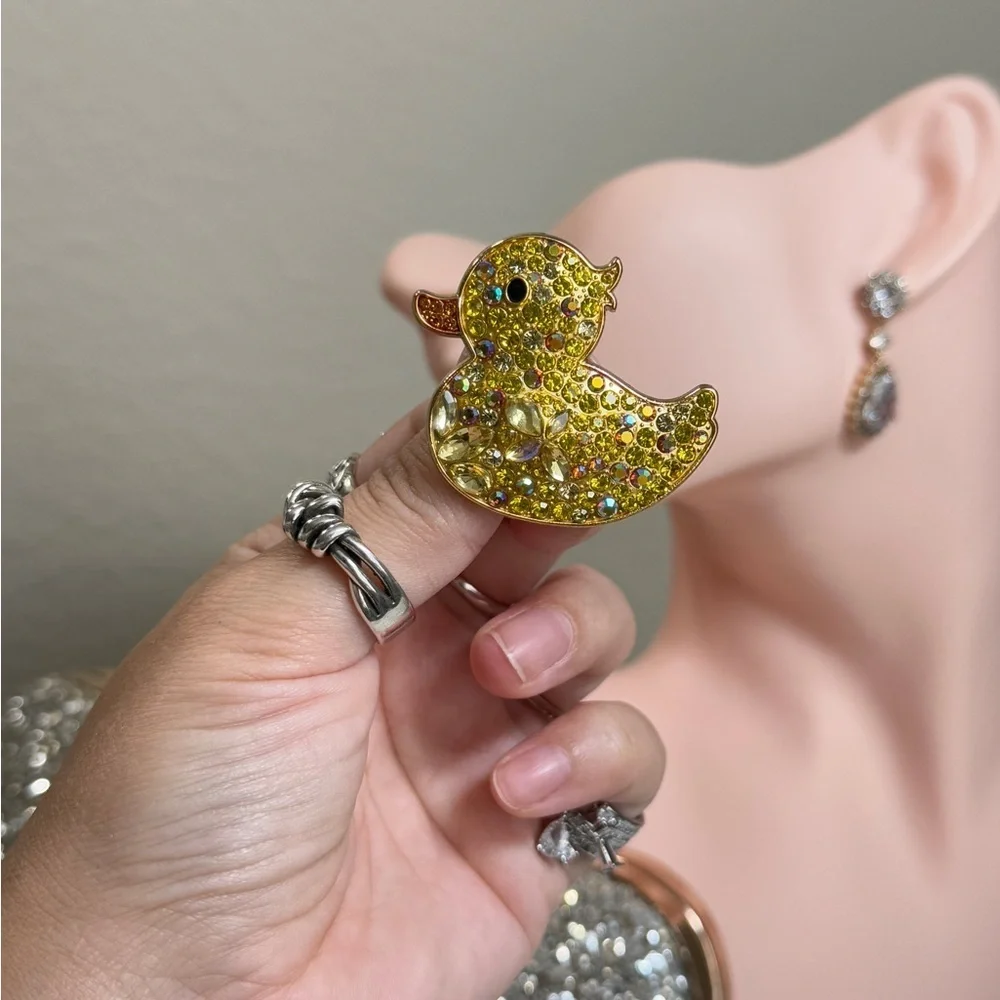 Cute Yellow Duck Brooch