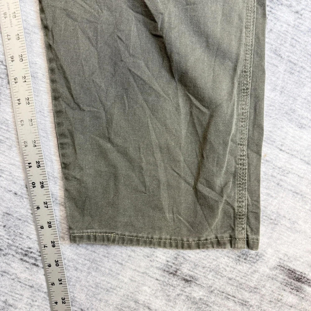 Wrangler WRG‎ Jean Co Mens Carpenter Pants Olive Green Relaxed See Measurement