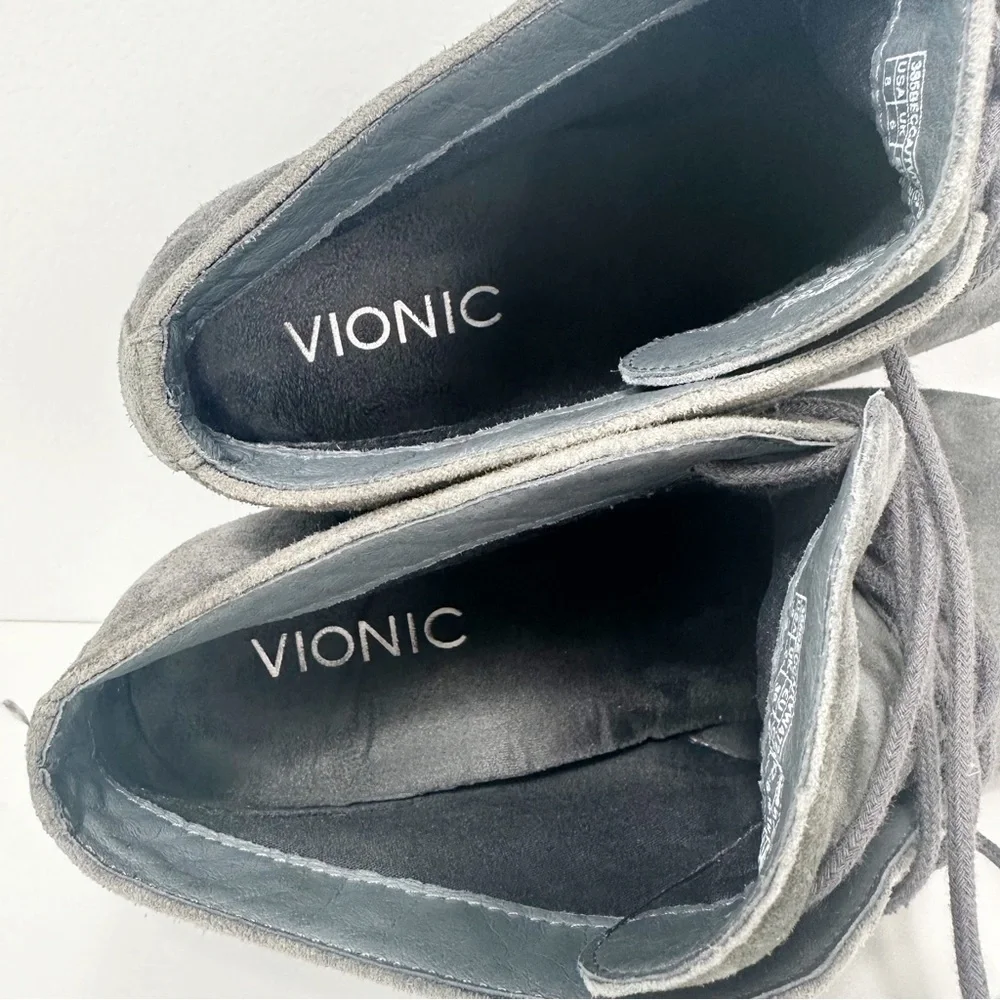 Vionic grey suede