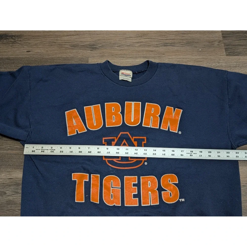 Vintage Auburn Tigers Hanes ComfortBlend Sweatshirt Mens Large Navy‎ Blue READ