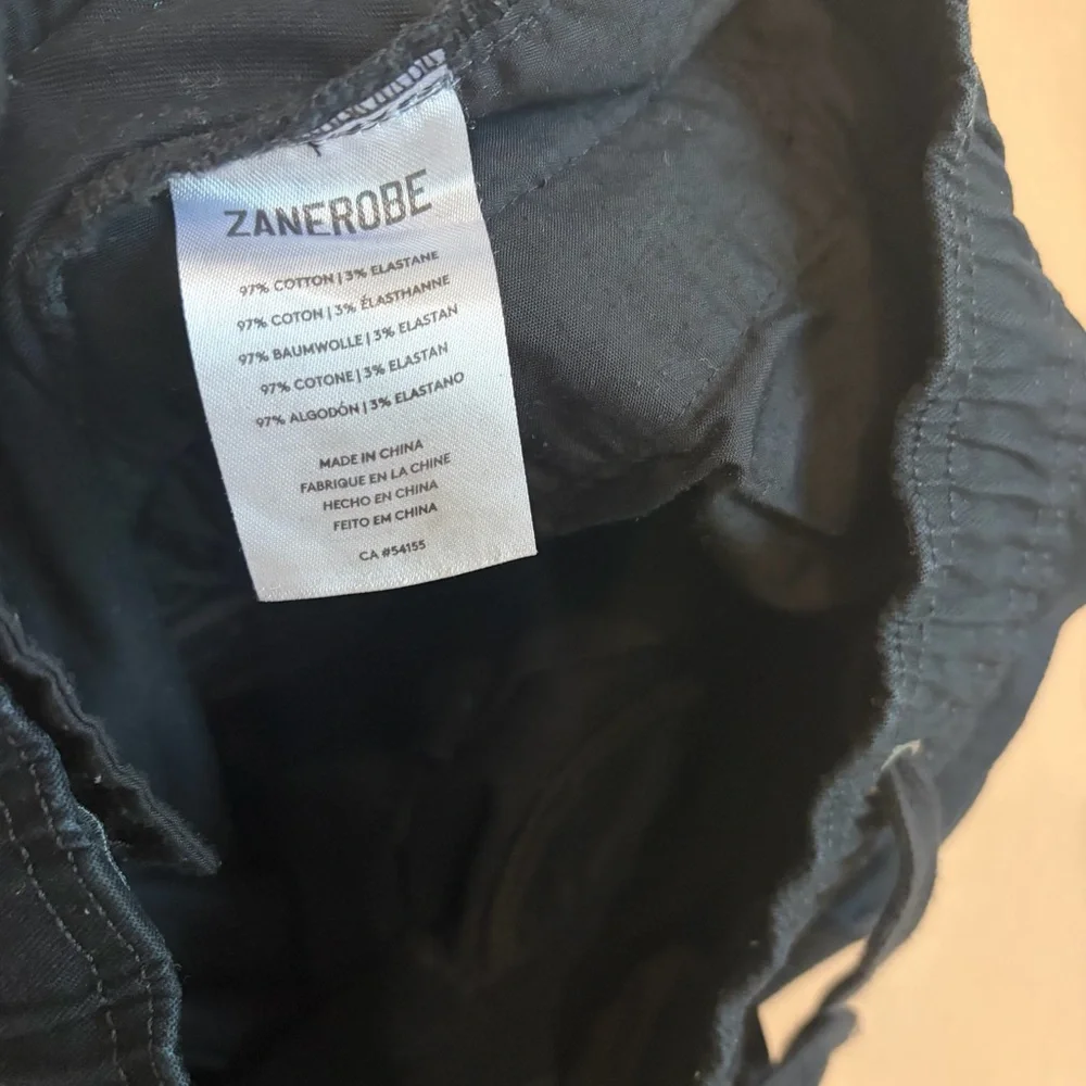 Zanerobe Men’s Chino Pants with‎ Drawstring Waist 32” Black
