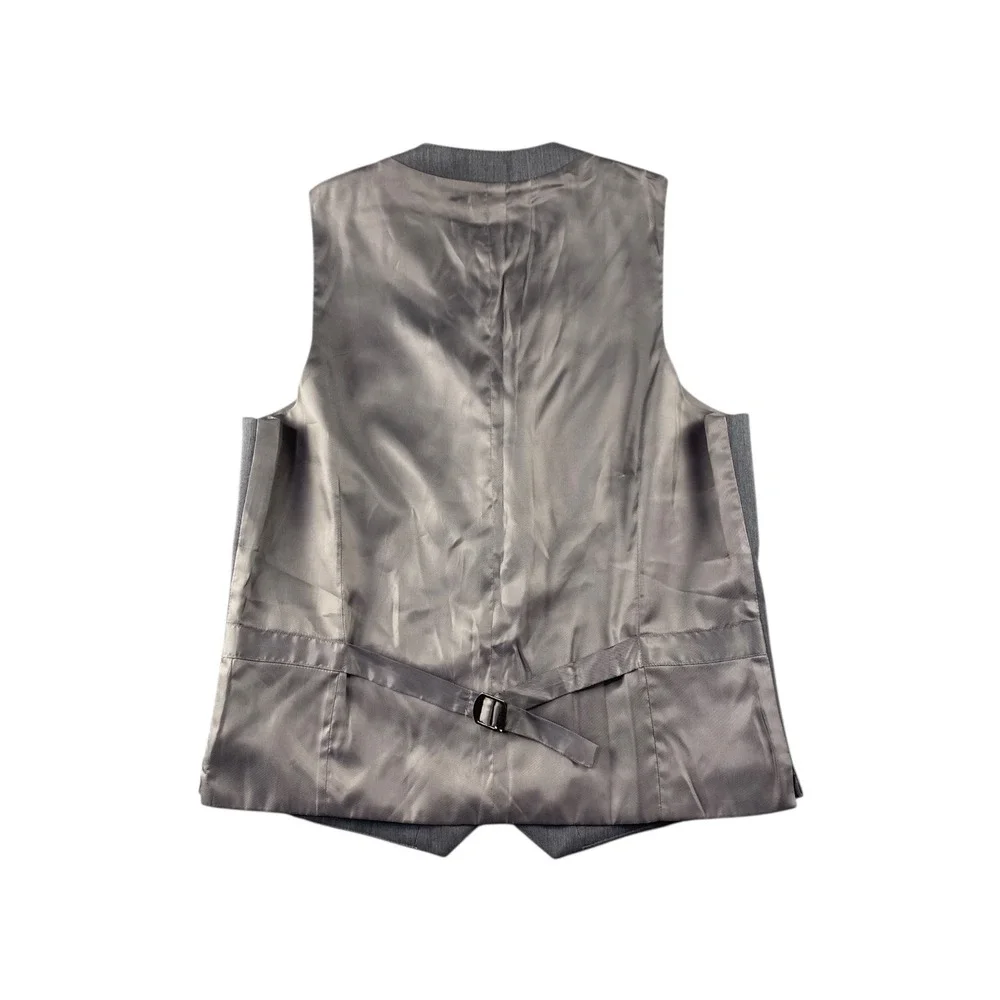 Egara Slim Fit Wool Vest Men's Size S‎ Gray Suit Waistcoat New with Tags *READ*