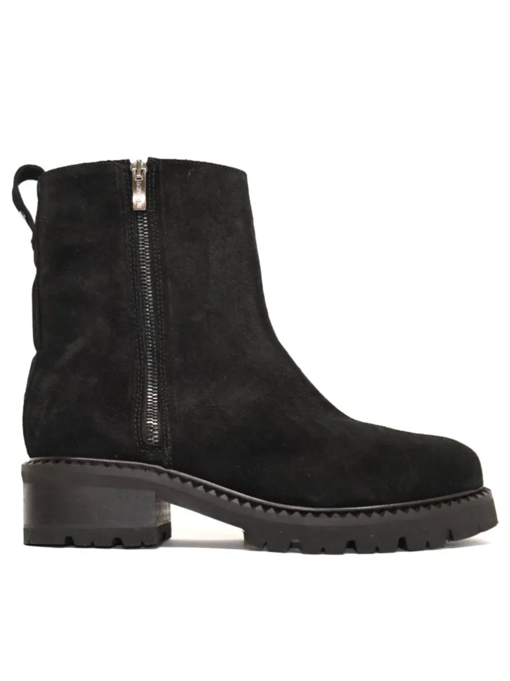 New! La Canadienne Crew Waterproof Suede Ankle Boots Black 8.5M DD546 Made Italy