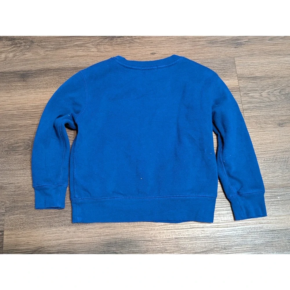 Polo Ralph‎ Lauren Toddler Boys Royal Blue Polo Bear Football Sweatshirt 3T