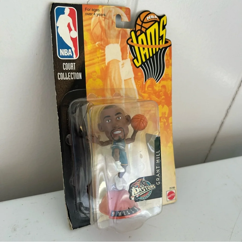 Vintage 1998 NBA Jams Court Collection Grant‎ Hill Detroit Pistons Sports Figure