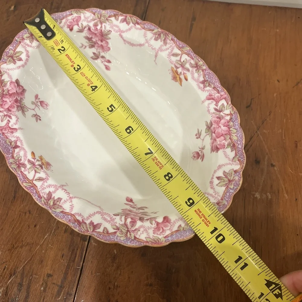 Spode IRENE Oval Vegetable Bowl 9 3/4 Inches Rare, Mint Condition Signed Stamped