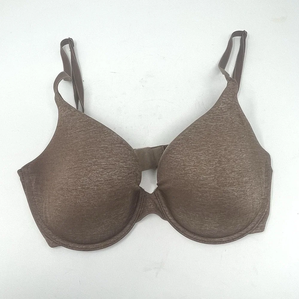Victoria's Secret 32D Uplift Semi Demi Brown‎ Multiway Underwire Bra