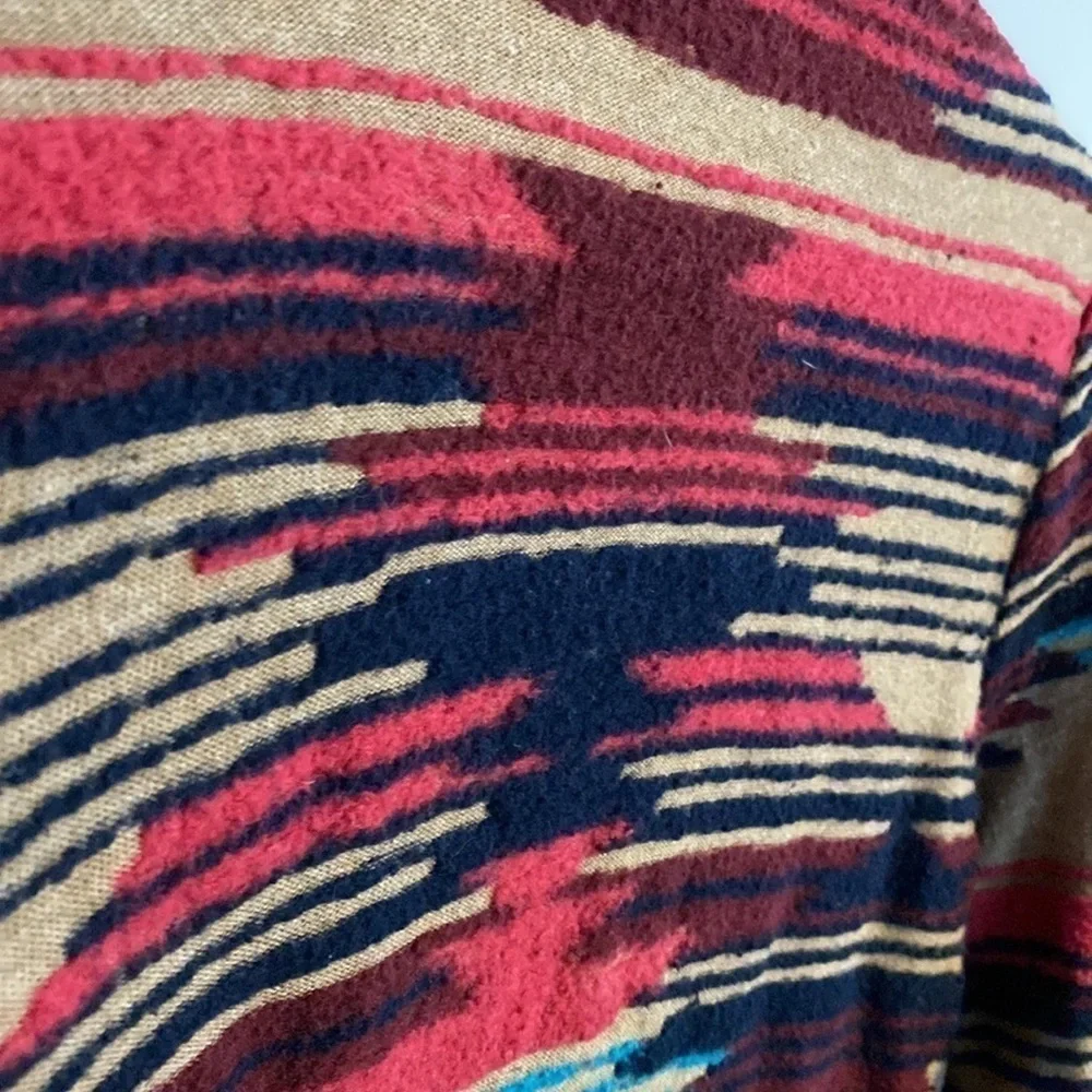 Lucky Brand Aztec Western Pattern Cardigan EUC
