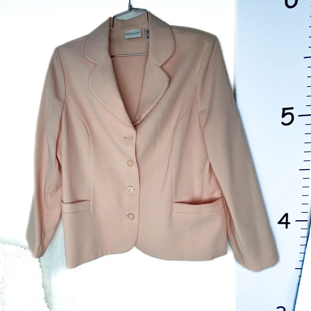 Alfred Dunner‎ Peach Pink Blazer 16